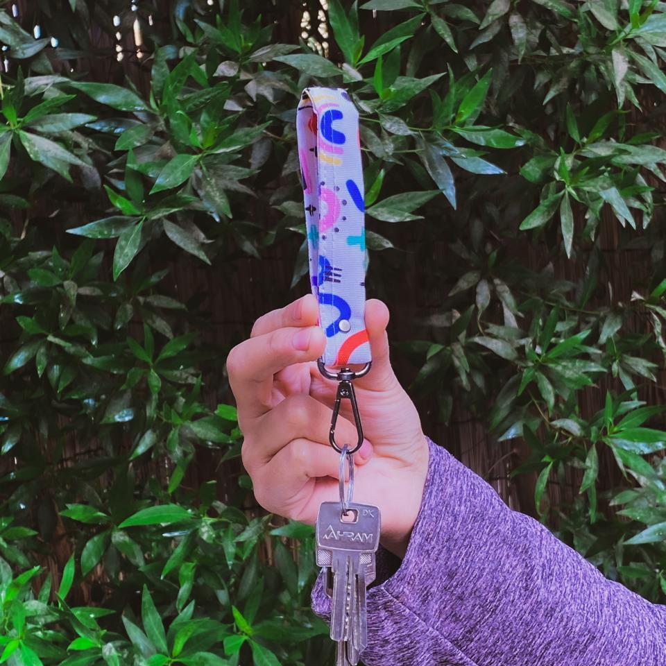 abstract keychain front
