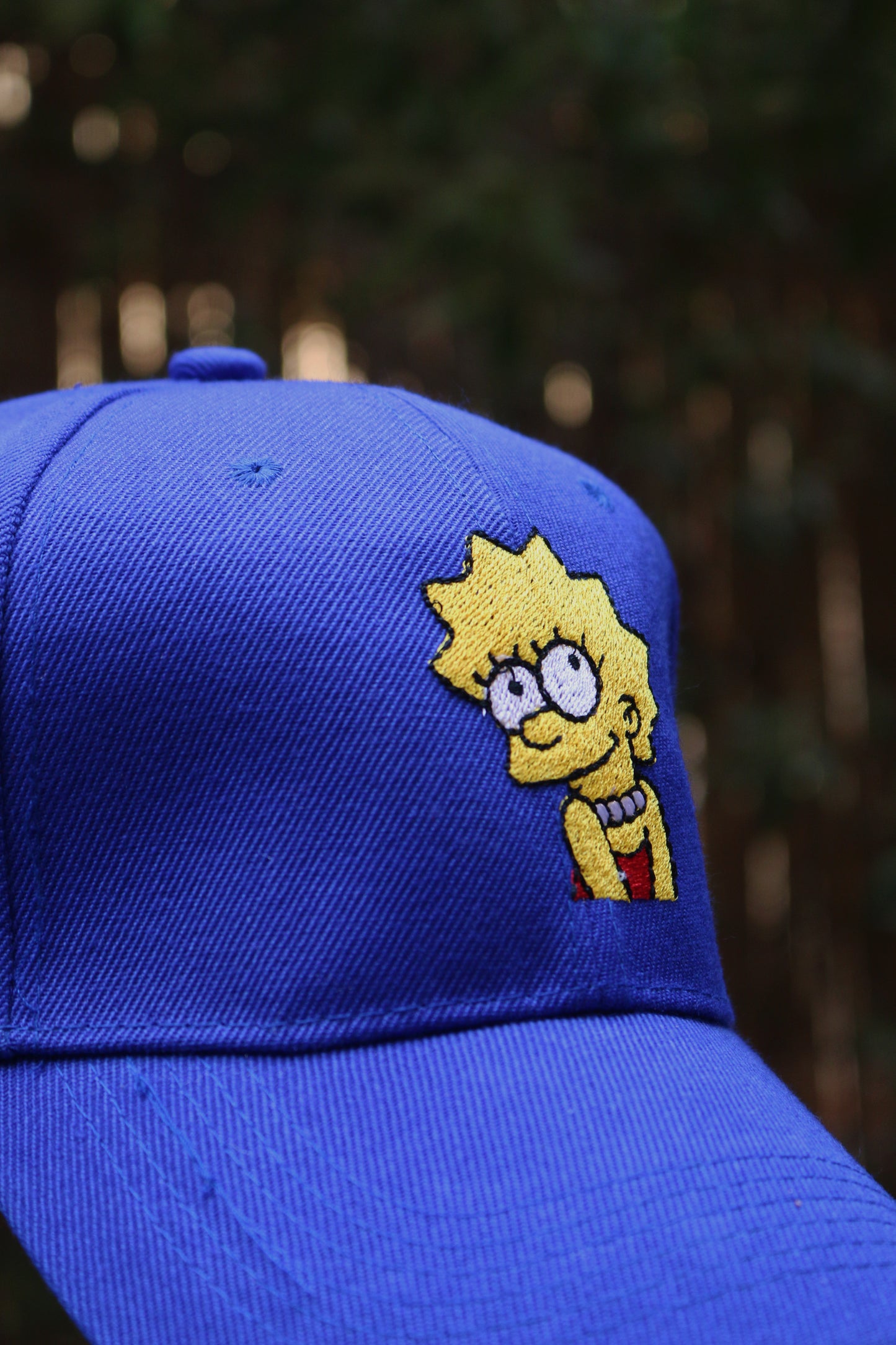 blue lisa cap details