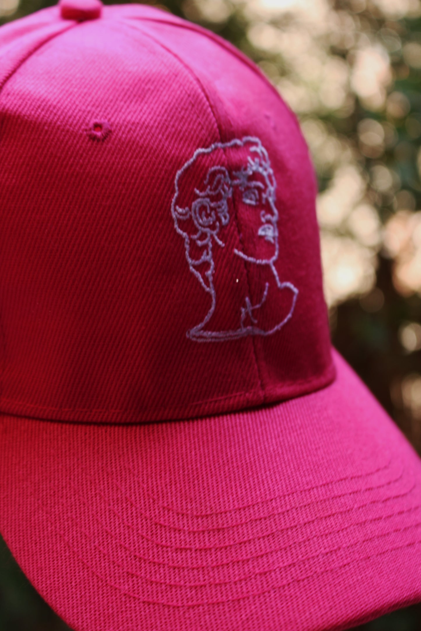 pink david cap details