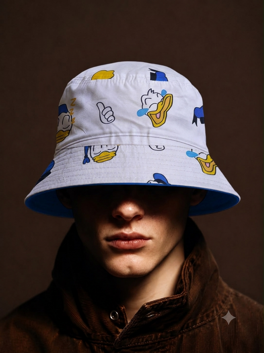 White Duck Bucket Hat