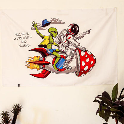 Aliens Tapestry