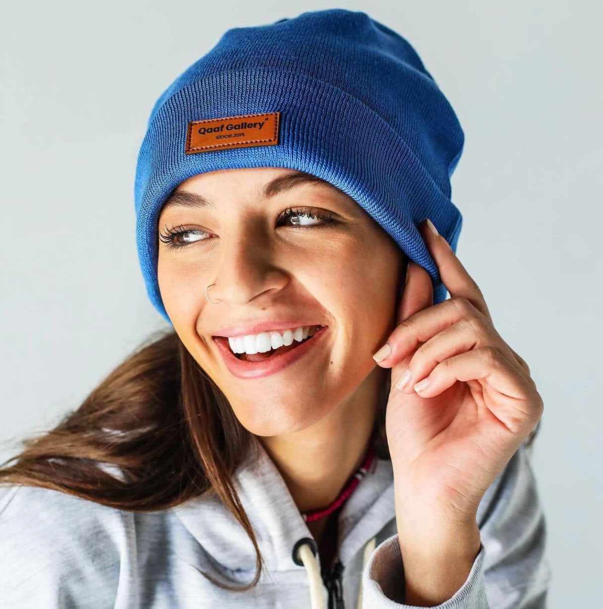 BLUE BASIC BEANIE HAT