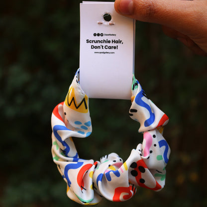 abstract scrunchies
