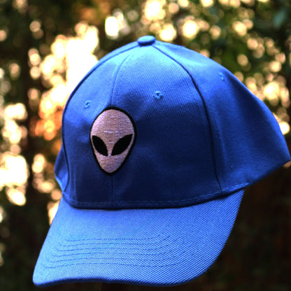 blue alien cap