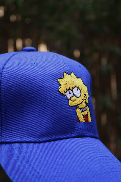 blue lisa cap details