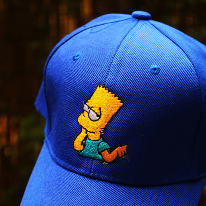 blue simpson cap