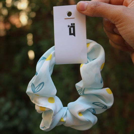 flowers scrunchies