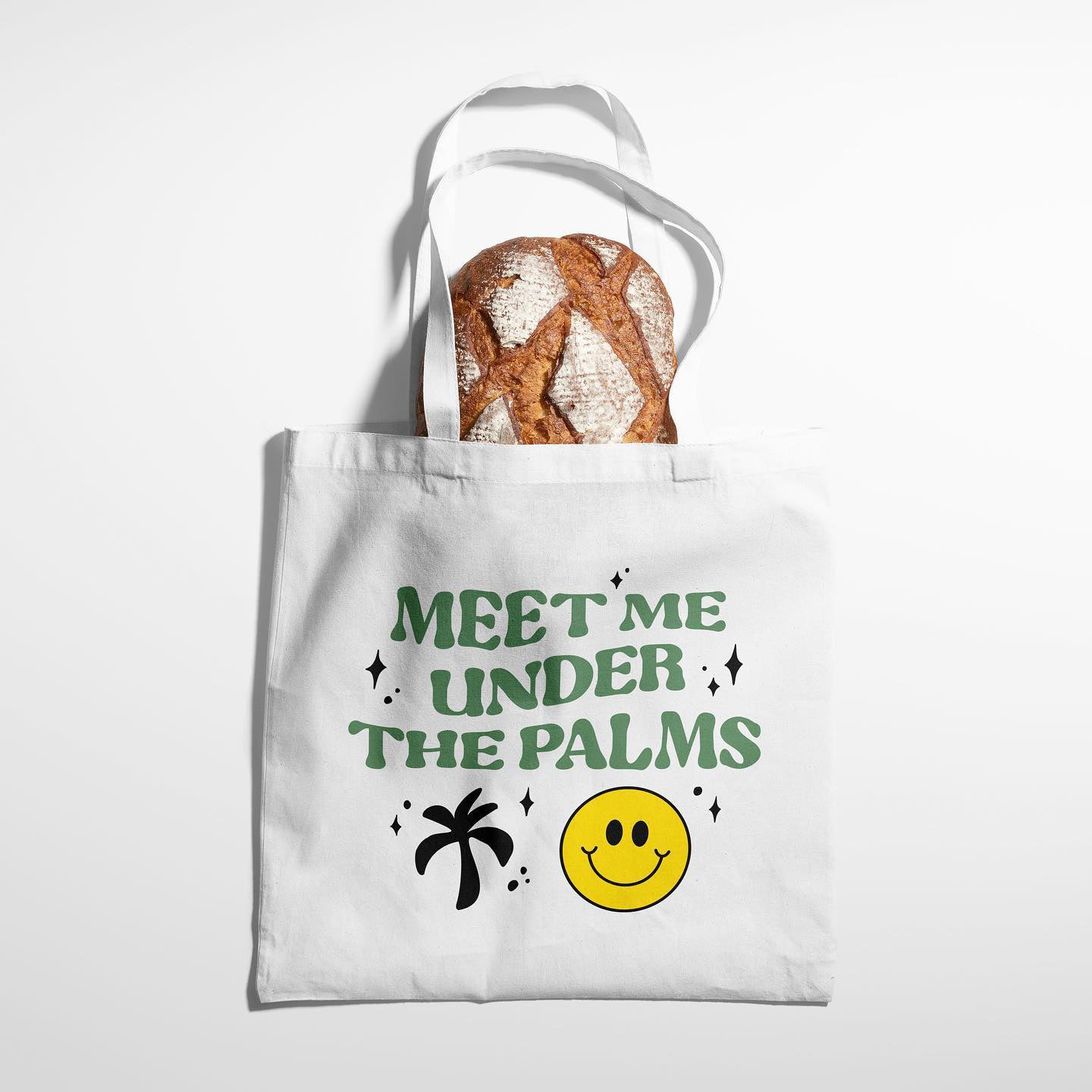 smile tote bag front view