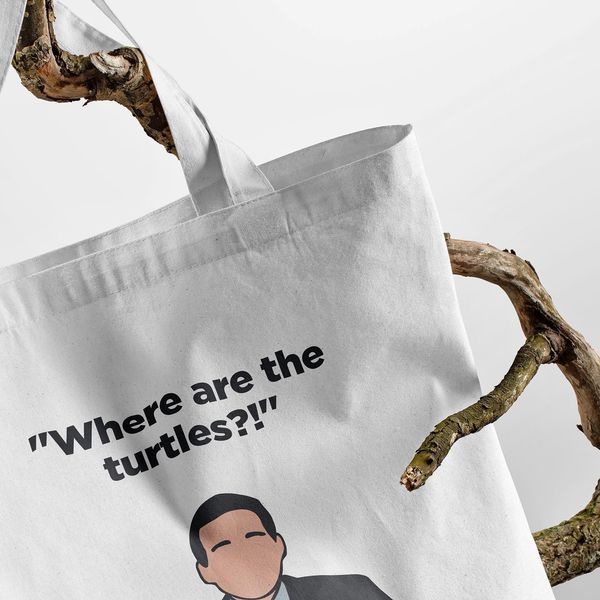 the office tote bag details
